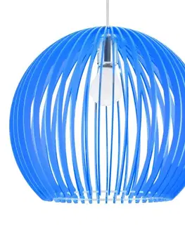 Závěsná stropní lampa Haga E27 modrá