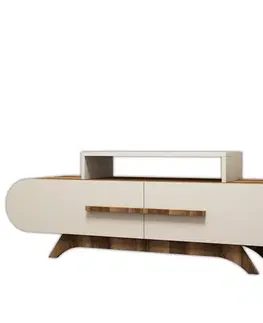 Televizní stolek Rose Walnut Cream