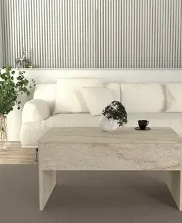 Konferenční stolek Akilli Travertine
