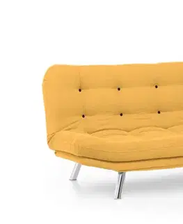 Trojmístná rozkládací pohovka Misa Sofabed - Mustard