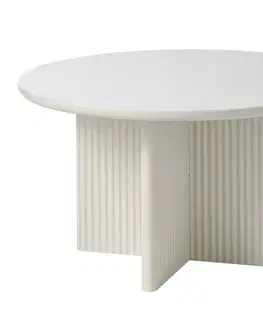 Estila Konferenční stolek Hvidea, greige, Ø 80 cm