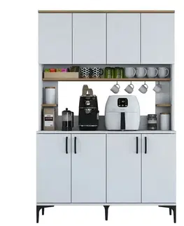Skříň Jevy Walnut and White