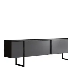 TV stolek Luxe - Anthracite, Black