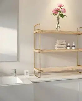 Nástěnná police Masa Üstü 3 Katlı Organizer, Servis Rafı