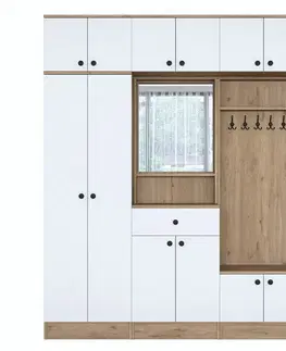 Předsíňová sestava Ewa White and Walnut