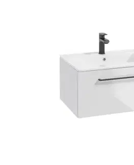 ArtDef Skříňka pod umyvadlo FERATA D80 1S/45 | bílá 80 cm