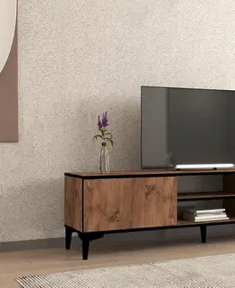 TV stolek Begi - Atlantic Pine, Black