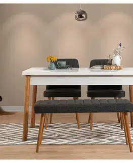 Set stolu a židlí (4 kusy) Costa Atlantic White-Anthracite