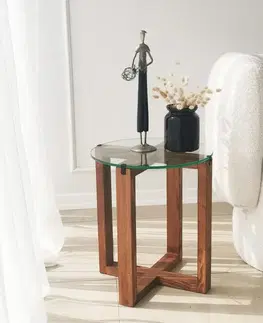Sada odkládacích stolků (2 kusy) Amalfi - Walnut