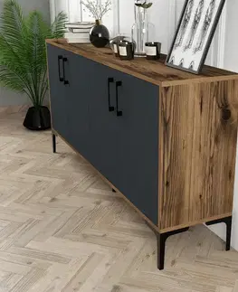 Skříňka Kieve Walnut and Anthracite