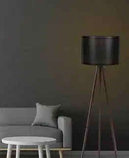 Stojací lampa Tripod Black Walnut 104