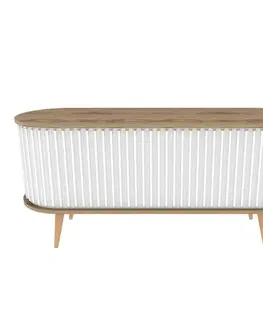 TV stolek Stor - Oud Oak, White