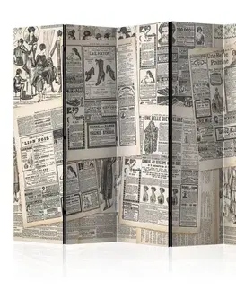 Paraván Vintage Newspapers Dekorhome