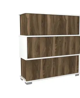 Botník Napolyon - White, Walnut