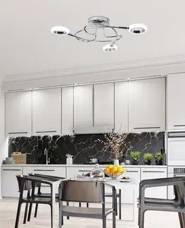 Stropní svítidlo plafond 3X4W LED chrom 3000K AURELION
