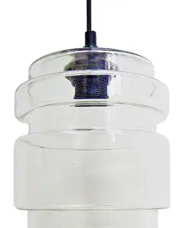 Skleněná stropní závěsná lampa, průhledná, 60W, E27, Decorado