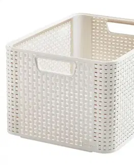 CURVER - Box úložný Rattan Style2 L krémový