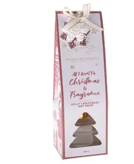 Vonný difuzér Holly Christmass and snow, 100 ml, svěží bavlna