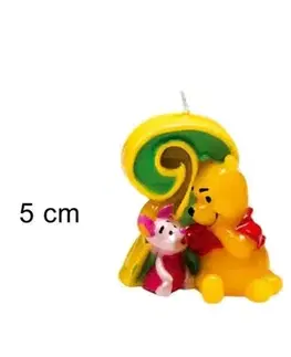PROHOME - Svíčka číslice 2 Medvídek Pú
