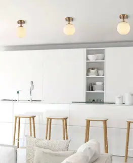Závěsný lustr Atmaca - 10220, bronzová/bílá