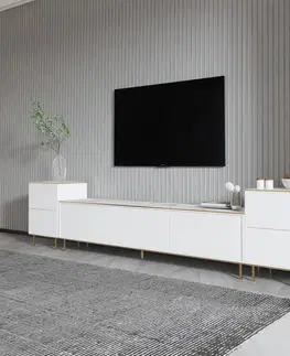 TV stěna / Sestava pod TV Imaj - Marble, White