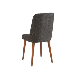 Jídelní set s rozkládacím stolem a židlemi (5 kusů) Vina 1053 - 4 - Anthracite, Walnut