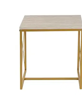 Konferenční stolek Defne Gold Travertine