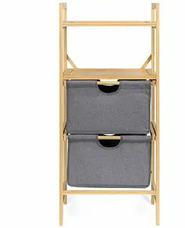 Koupelnový regál WABISABI TOWER BOX, bambusový 