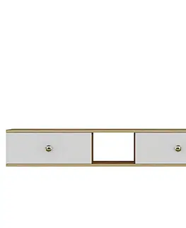 TV stolek Zuzu 150 - Sapphire Oak, White