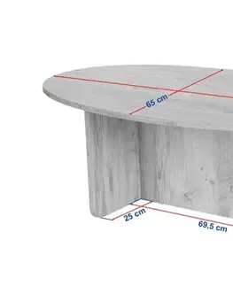 Konferenční stolek Orba - Travertine