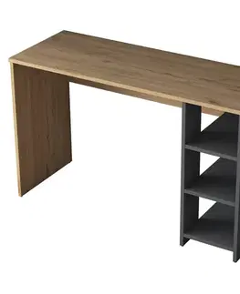 Pracovní stůl Hamen Walnut and Anthracite