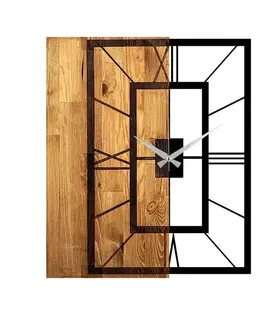 Dekorativní dřevěné nástěnné hodiny Wooden Clock 37