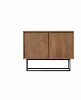 Skříňka Zuri Walnut and Black