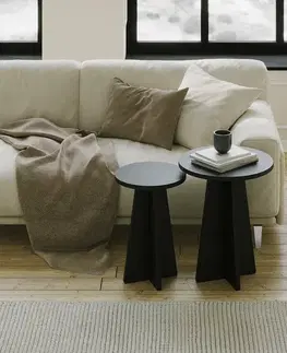 Sada konferenčních stolků Mushroom Black, 2 ks