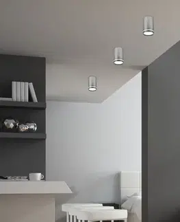 Stříbrná stropní lampa 10cm, 1xGU10 - POSLEDNÍ 2 KUSY