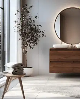 Elvisia Deska pod umyvadlo SIMPLE oak walnut Deska pod umyvadlo: 100 cm