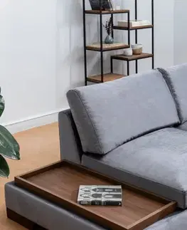 Rohová sedací souprava Tulip Corner Right With Pouf - Dark Grey
