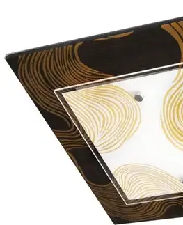 Stropní svítidlo Morena Plafon 2X60W E27 40X40X8 černá