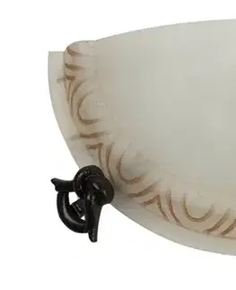Skleněná nástěnná lampa 60W E27 Gio
