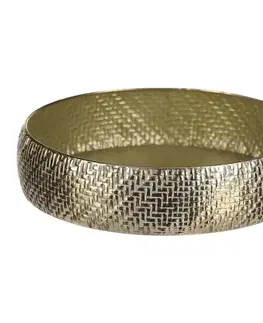 Sada kovových aranžovacích táců GOLDEN WEAVE, 3 ks, zlatá