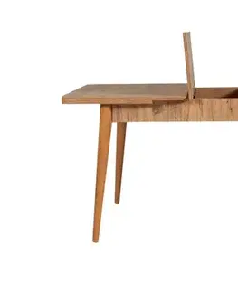 Set s rozkládacím stolem, židlemi a konzolou (6 kusů) Vina 01 1005 - Atlantic Pine, Cream
