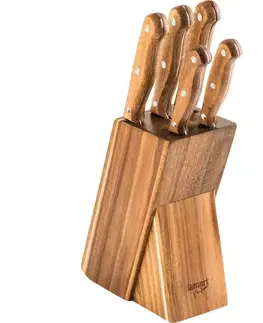 LAMART LT2080 SET 5 NOŽŮ V BLOKU WOOD