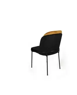 Sada jídelních židlí Dore Mustard and Black, 2 ks