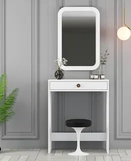 Kosmetický stůl Lizbon Mirror White