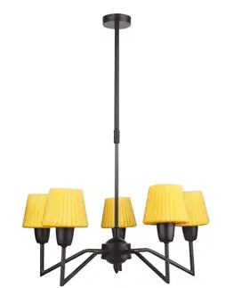 Lustr 5xE14 48cm VENUS sklo