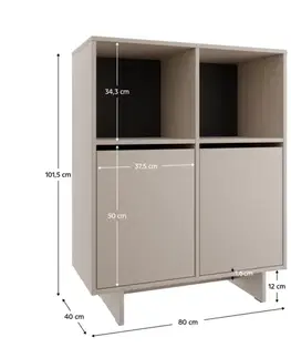 Skříňka STANDO STD05, krémová