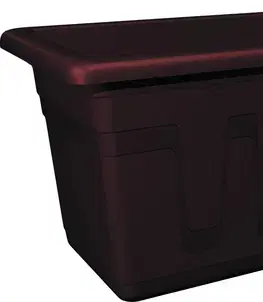 PLASTKON - Truhlík 50cm GARDEN hnědý