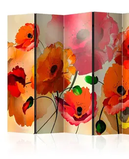 Paraván Velvet Poppies Dekorhome
