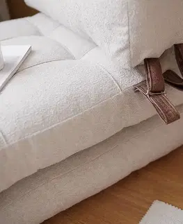 Křeslo Fold Teddy Cream