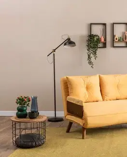 Dvoumístná rozkládací pohovka Cosmo 2-Seater - Mustard